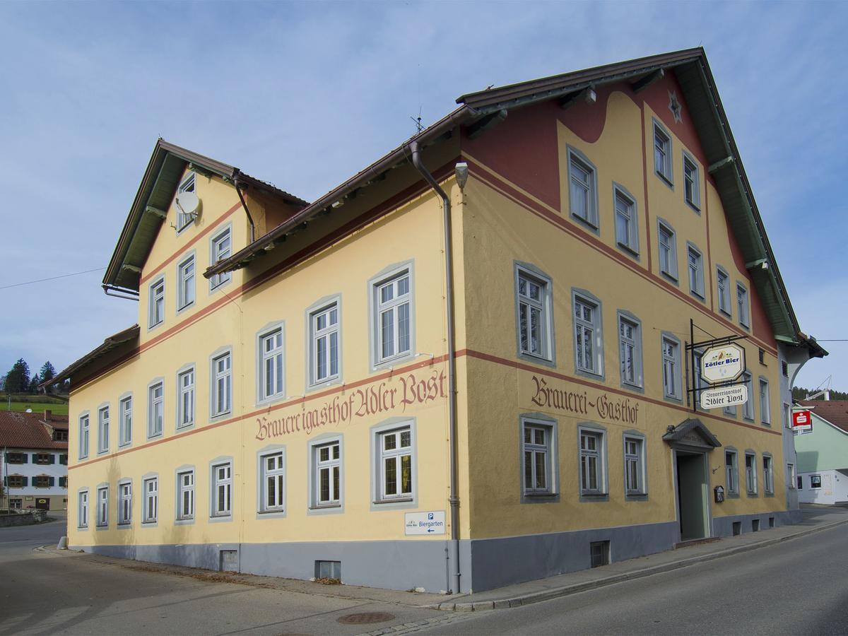 Brauereigasthof Adler Post Rettenberg Exterior foto